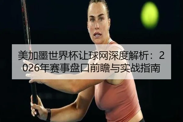 美加墨世界杯让球网深度解析：2026年赛事盘口前瞻与实战指南